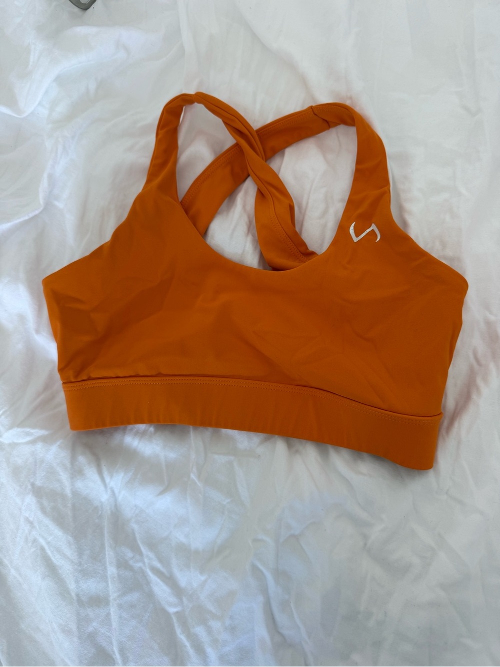 TLF Orange Cross-Back Sports Bra